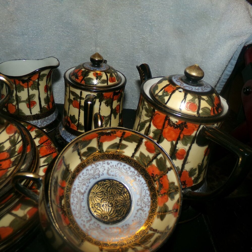 16 pieces japan fine china tea set